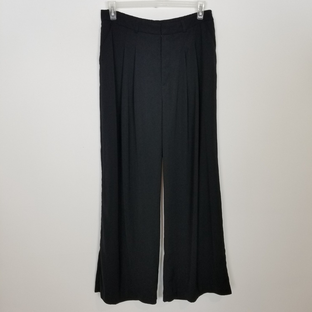 Maeve The Avery Black Wide-Leg Pants - Picture 2 of 11